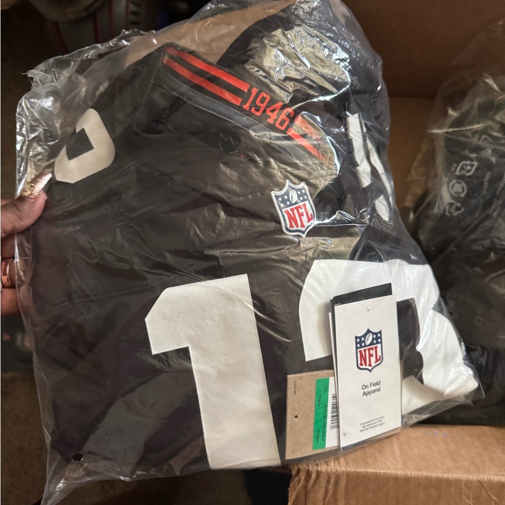 NFL Black and White Men's Football Jersey